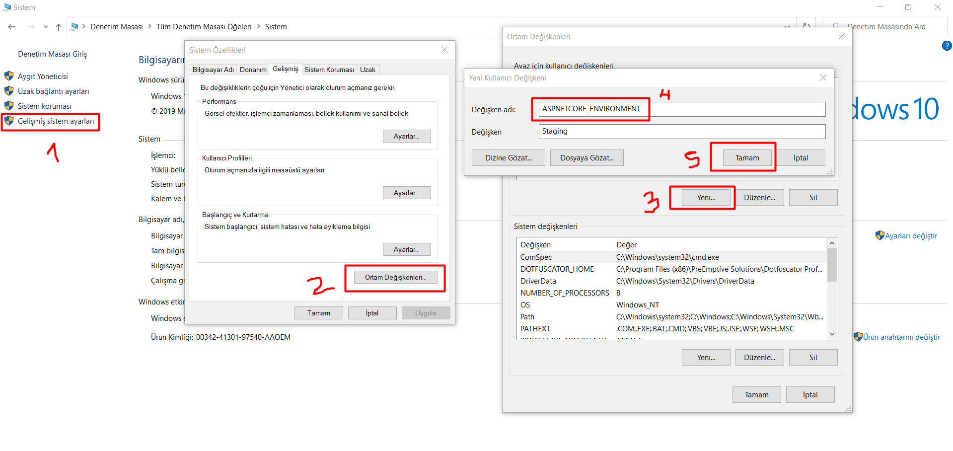 ASP.NET içerisinde Development, Production ve Staging çoklu ortamların kullanılması