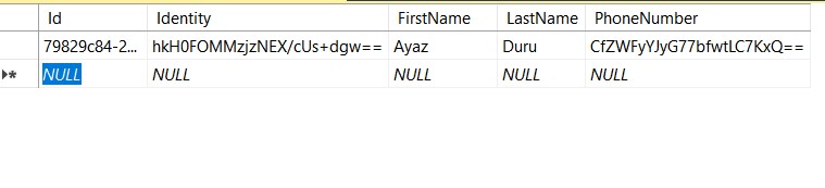 ASP.NET Entity Framework Kullanarak Belirli Kolonları Şifreleme